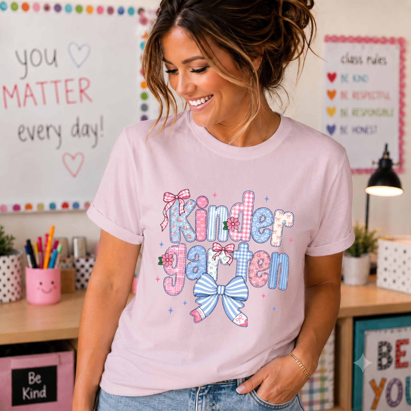 Kindergarten Patchwork Coquette T-Shirt